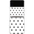 White and Black Polka Dots Galaxy Z Flip3 5G Skin